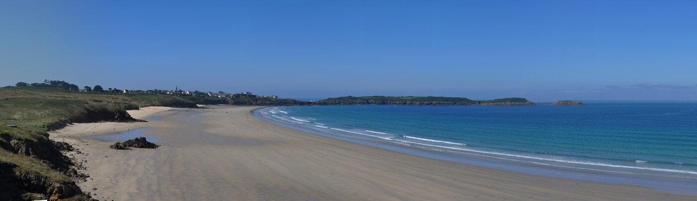 plage des blancs sablons surf en bretagne