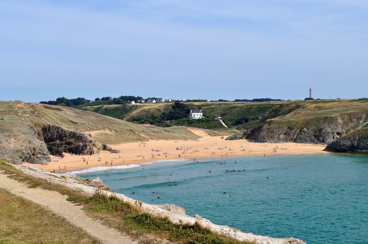 plage du Donnant belle ile en mer surf en bretagne