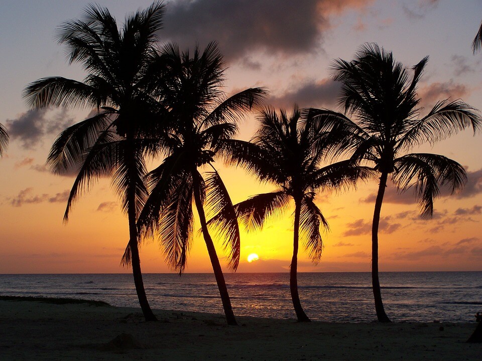 coucher de soleil anse bertrand
