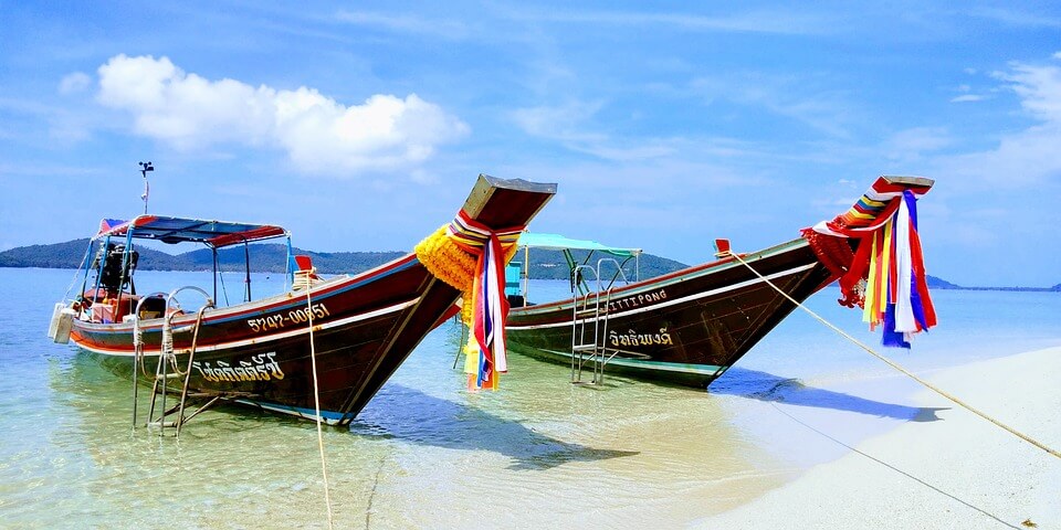 bateaux thailande plages