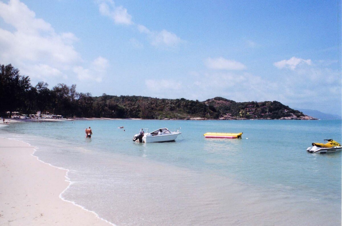 bateaux plage de choeng plages de koh samui