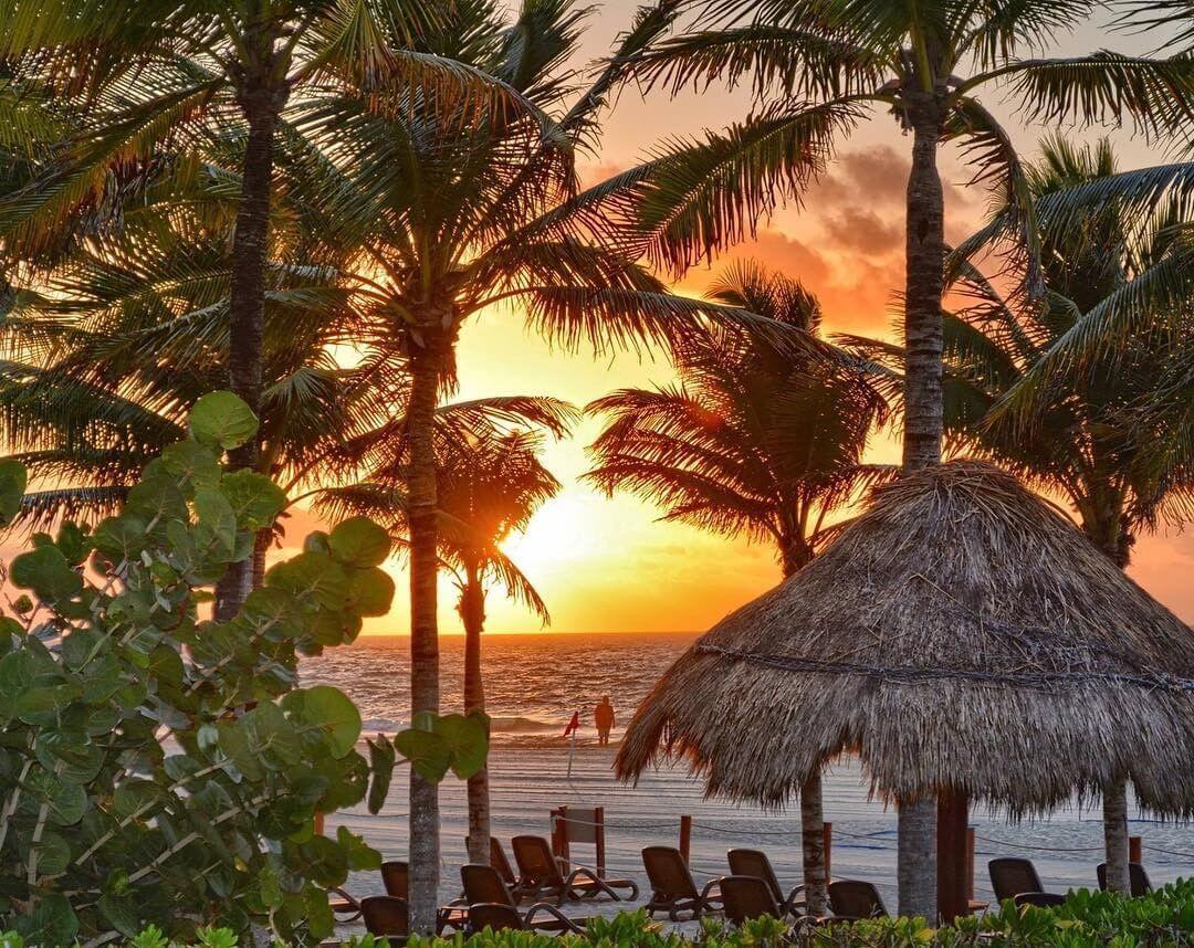 coucher de soleil playa del carmen mexique plus belles plages d'Amérique du Sud