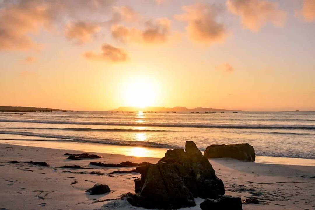 coucher de soleil plus belles plages d'Amérique du Sud punta de choros