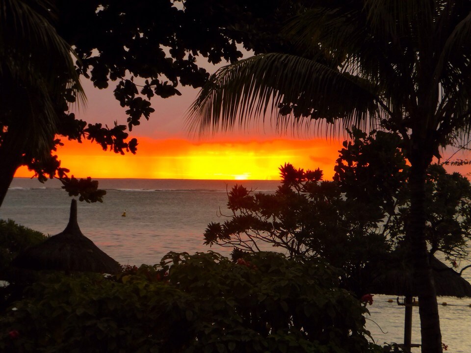 coucher de soleil plage de Trou aux Biches île Maurice