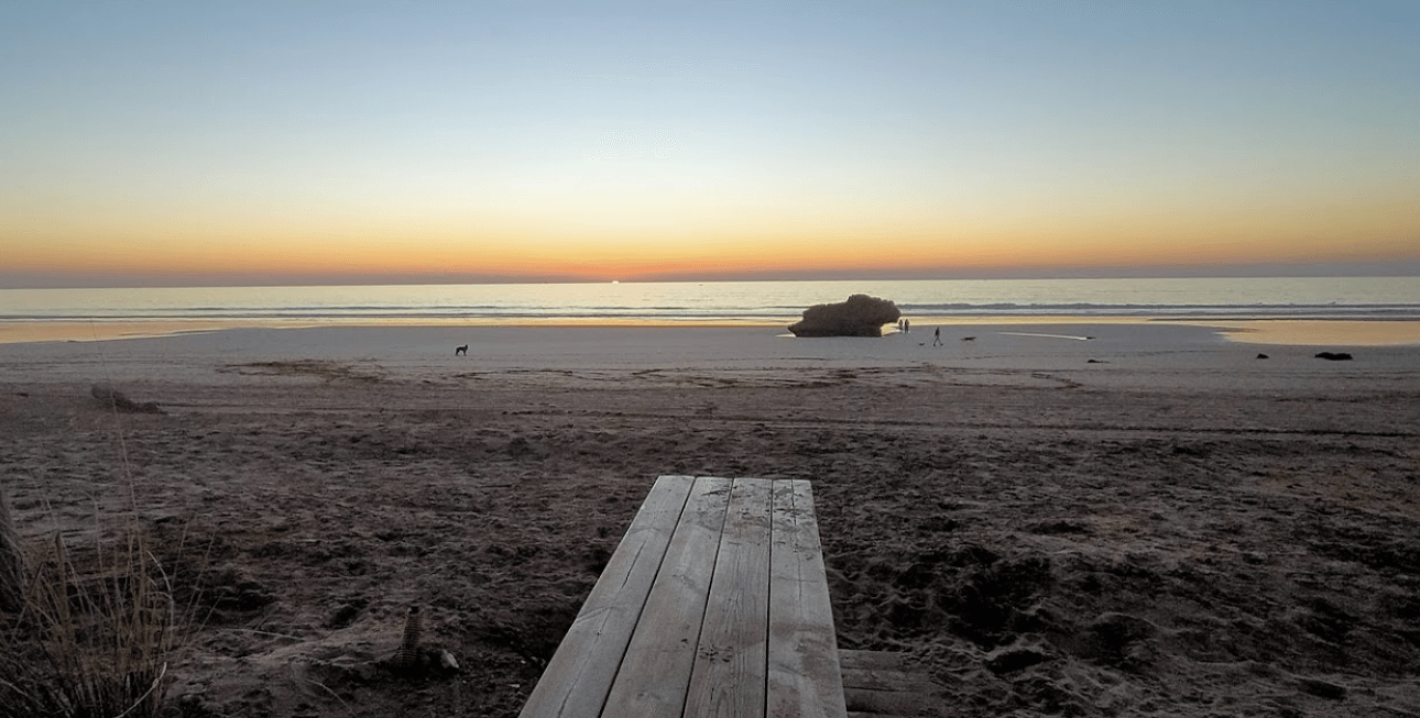 coucher de soleil plage imourane plages d'agadir