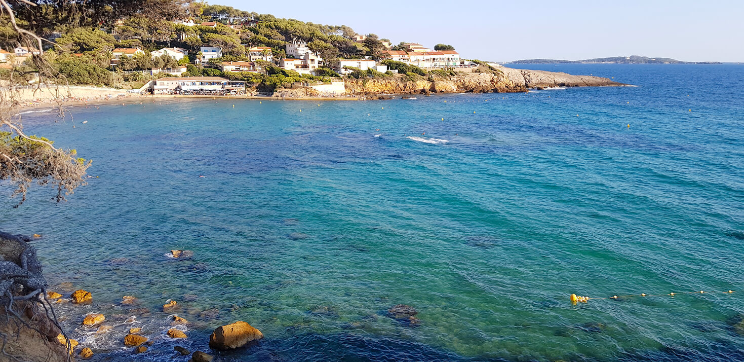 La plage de Portissol, Sanary-sur-mer