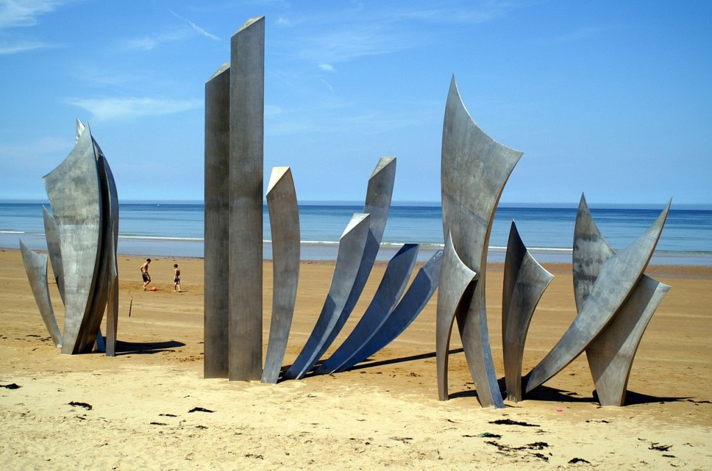 Plage d'Omaha en Normandie