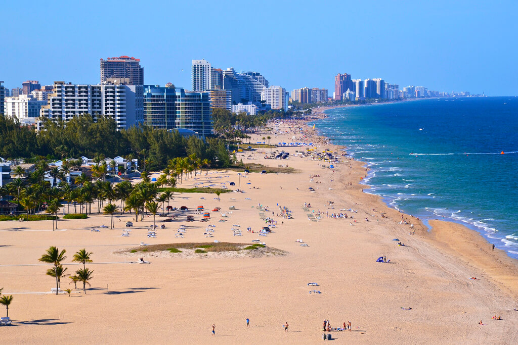 Température de la mer en décembre à Fort Lauderdale Se baigner en