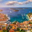 Température de la mer sur les îles croates ville par ville